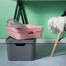 Caixa Organizadora Ou com 32L Tampa Linha Cube