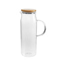 Jarra de Vidro Com Tampa de Bambu Ou 1,5L Linha Sense