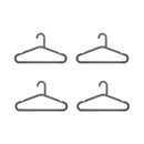 Kit de 4 cabides Light Ou