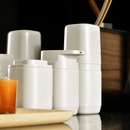 Kit de Banheiro Completo com Lixeira de Piso/Parede Ou 6 Unidades Linha Aura