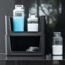 Kit de Cestos de Abertura Frontal com Tampa Ou 2 Peças 16L Linha Flow