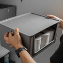 Kit de Cestos de Abertura Frontal com Tampa Ou 2 Peças 16L Linha Flow