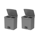 Kit de Lixeiras com Pedal Ou 2 Unidades 20L Linha Trium