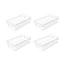 Kit de Organizador de Armários Ou 4 Unidades 30x15x7 Linha Clear