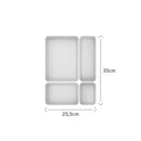 Kit de Organizador de Gavetas Ou 4 Unidades Linha Logic