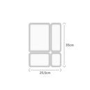 Kit de Organizador de Gavetas Ou 4 Unidades Linha Logic