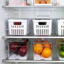 Kit de Organizadores de Geladeira Ou 3 Unidades 30x15x13 Linha Clear Fresh