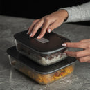 Kit de Potes de Vidro Herméticos Ou 2 Peças Linha Fresh Lock