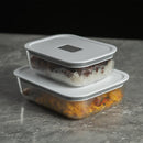 Kit de Potes de Vidro Herméticos Ou 2 Peças Linha Fresh Lock