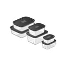 Kit de Potes de Vidro Herméticos Ou 6 Peças Linha Fresh Lock