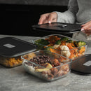 Kit de Potes de Vidro Herméticos Ou 6 Peças Linha Fresh Lock