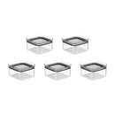 Kit de Potes Herméticos Ou 5 Unidades 1L Linha Block