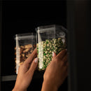 Kit de Potes Herméticos Ou Quadrados 4 Peças Linha Duo Lock