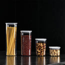 Kit de Potes Herméticos Ou Quadrados 4 Peças Linha Duo Lock