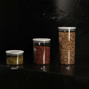 Kit de Potes Herméticos Ou Redondos 3 Peças Linha Duo Lock