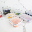 Kit de Potes Organizadores de Geladeira Quadrado Ou 4 Unidades 800ml Linha Click