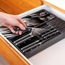 Organizador de Facas e Talheres Ou Linha Clear Gavetas