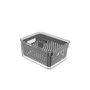 Organizador de Geladeira com Cesto Ou 2,2L Linha Clear Fresh