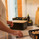 Porta Pão Ou com Tampa de Bambu Linha Lume