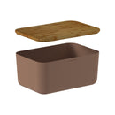 Porta Pão Ou com Tampa de Bambu Linha Lume