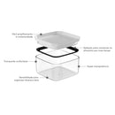 Kit de Potes Herméticos Ou 5 Unidades 1L Linha Block