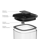 Pote Hermético Ou Quadrado 2L Linha Duo Lock