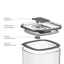 Pote Hermético Ou Quadrado 2L Linha Duo Lock