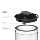 Pote Hermético Ou Redondo 450ml Linha Duo Lock