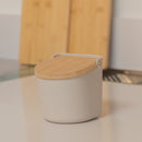 Saleiro com Tampa de Bambu Ou Linha Lume