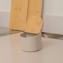 Saleiro com Tampa de Bambu Ou Linha Lume