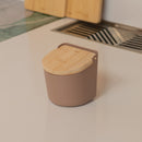 Saleiro com Tampa de Bambu Ou Linha Lume